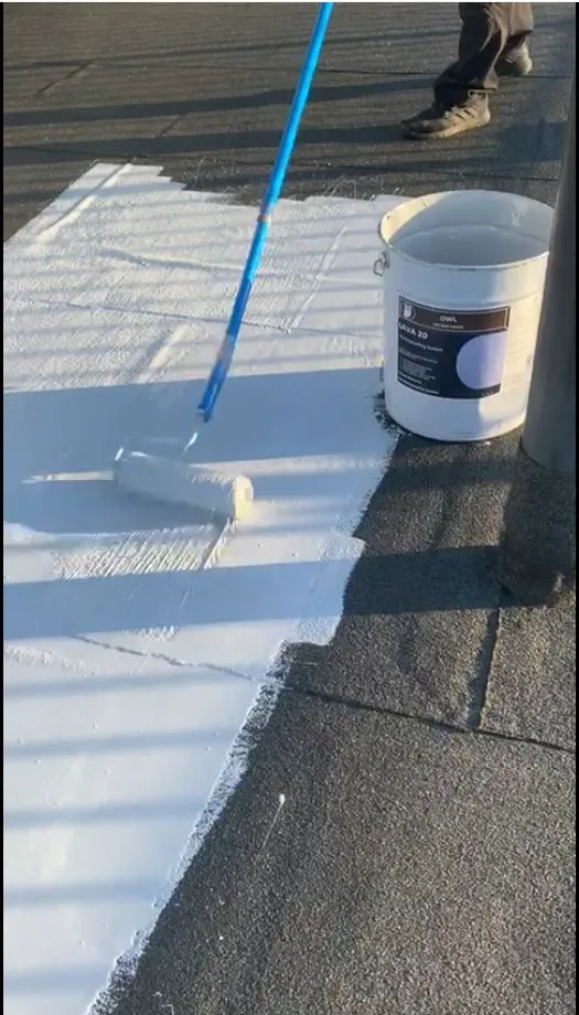 Rolling Lava 20 on old roof